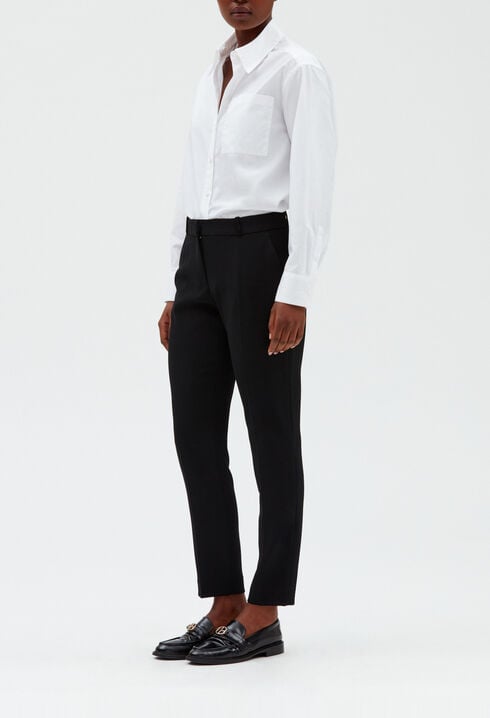 Plain coloured tailored trousers