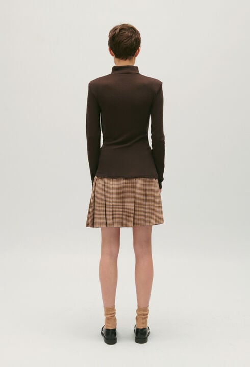 Chocolate wool T-shirt