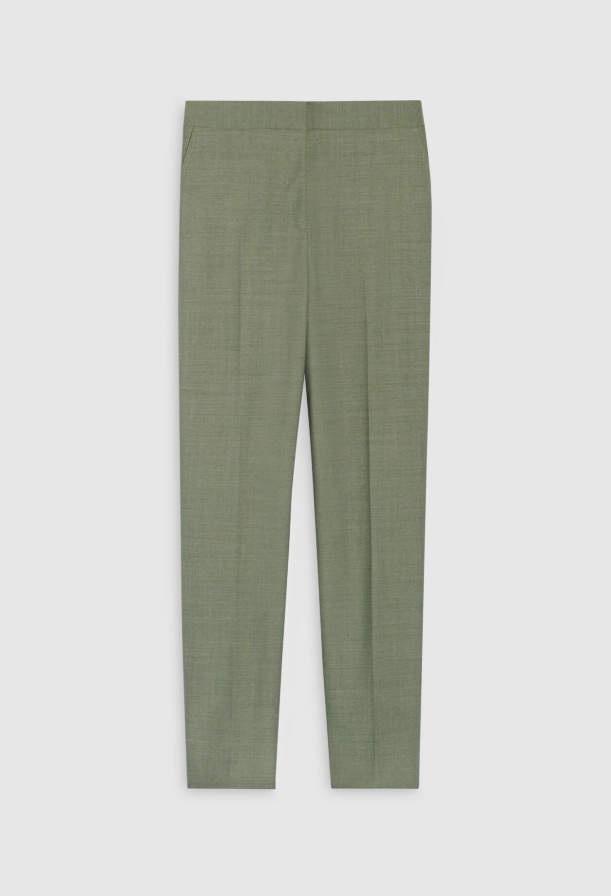 Khaki suit trousers