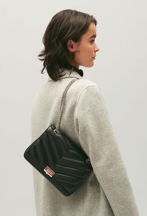 Angeli herringbone leather bag