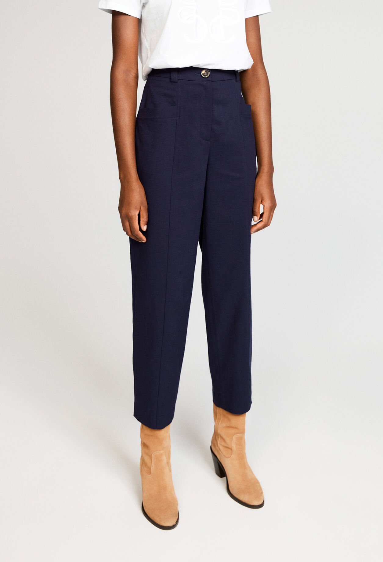 Straight fit trousers