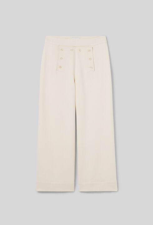 Straight-Leg Sailor Trousers
