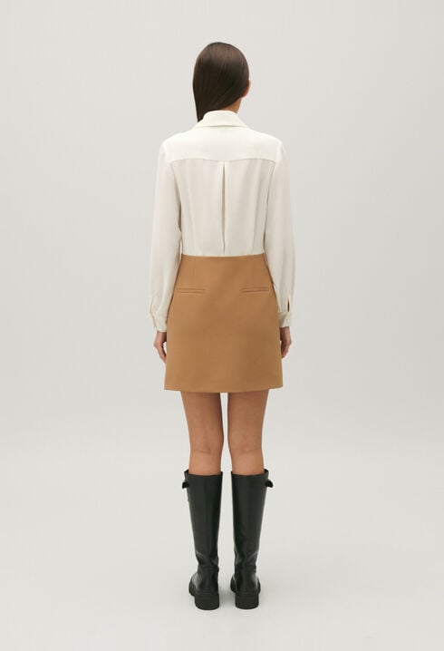 Two-tone short blazer dress