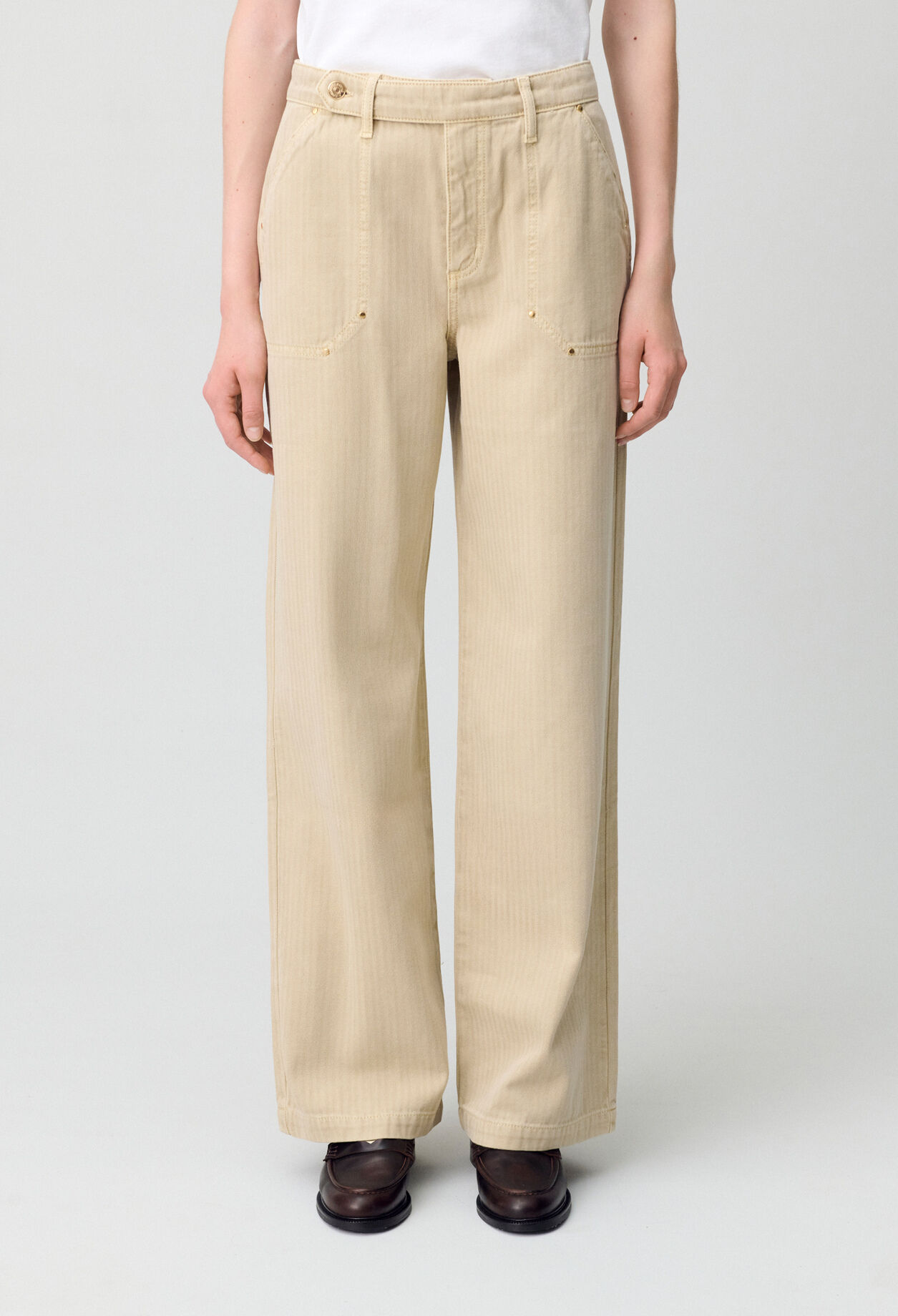 Straight Leg Denim Jeans