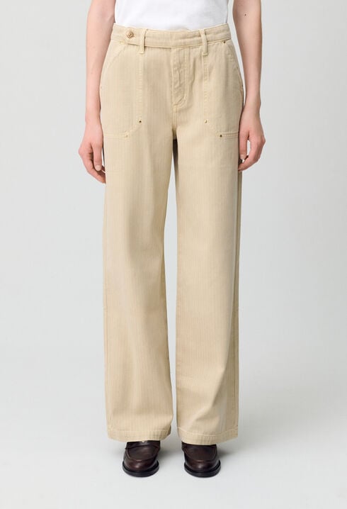 Straight Leg Denim Jeans