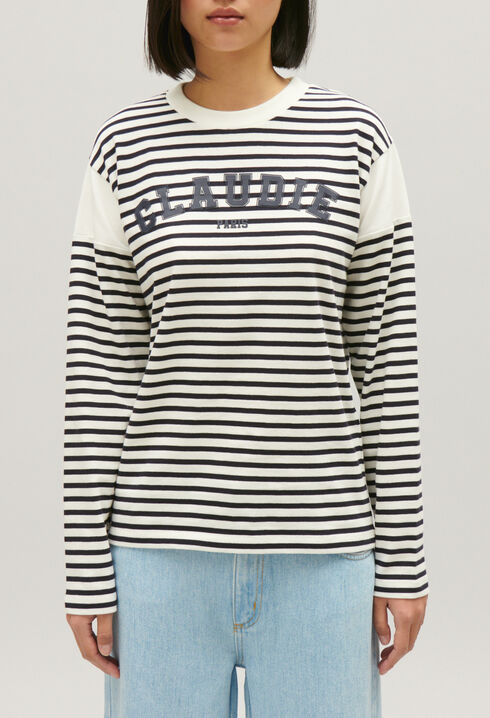 Two-tone Claudie T-shirt 