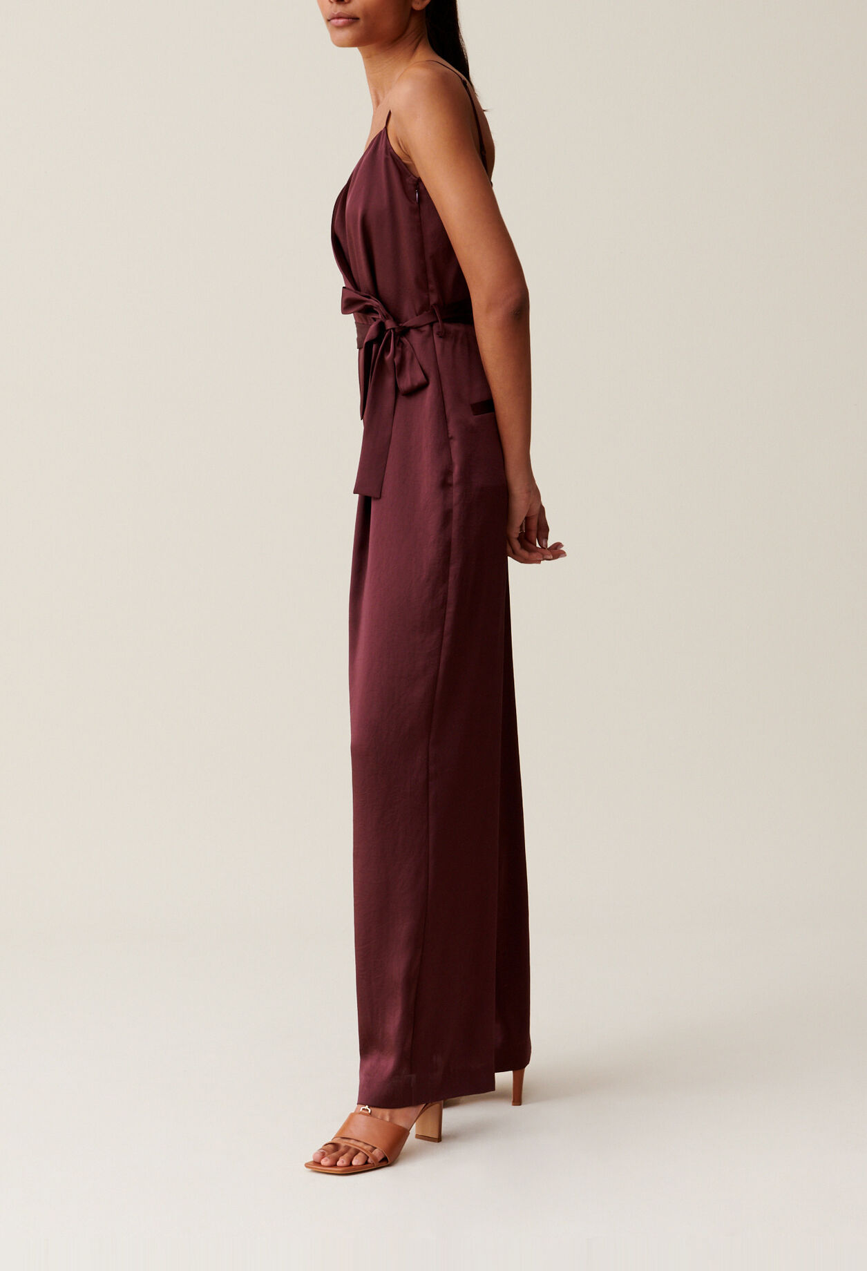 Belted Cappuccino Jumpsuit