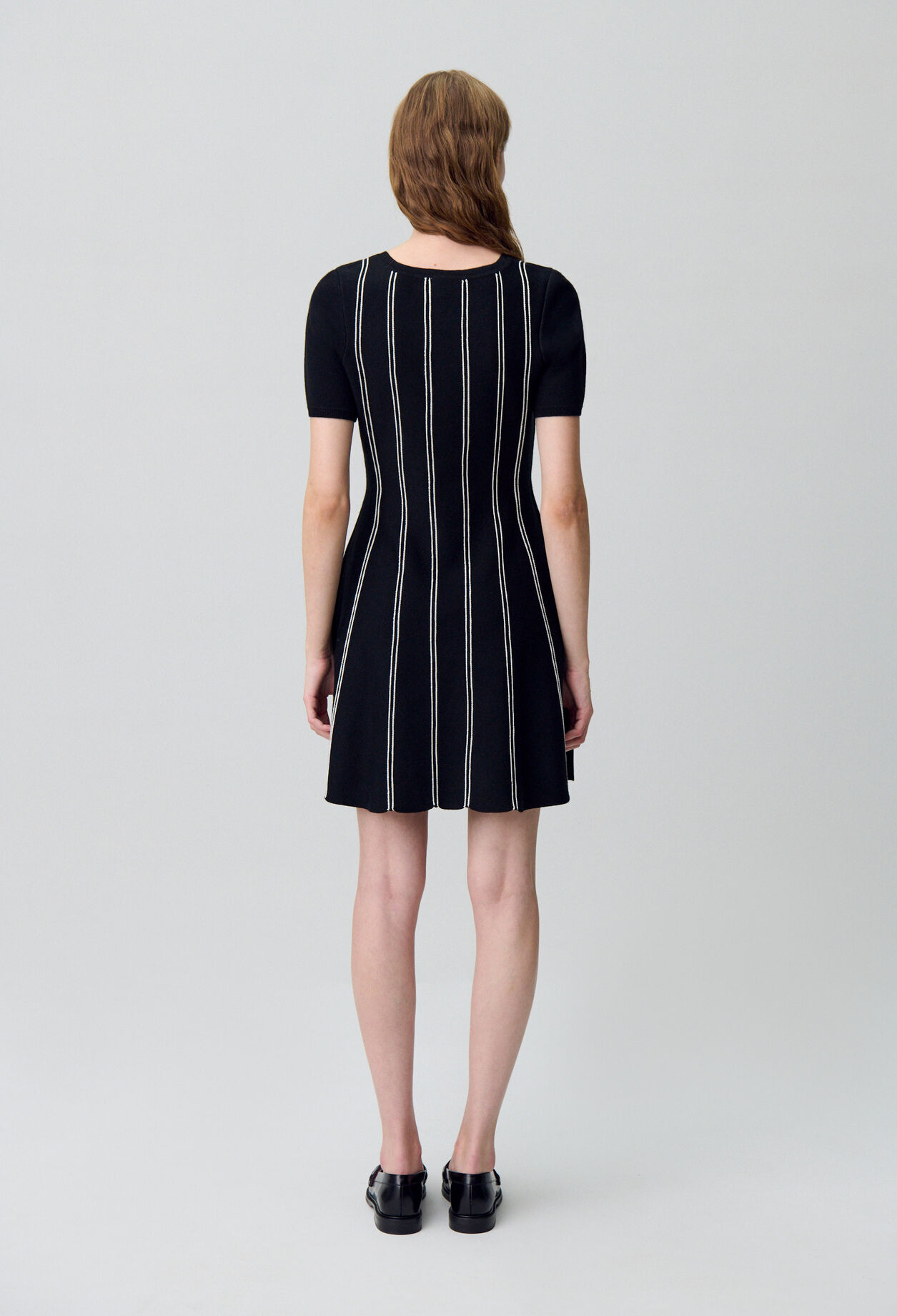 Skater-style short knit dress