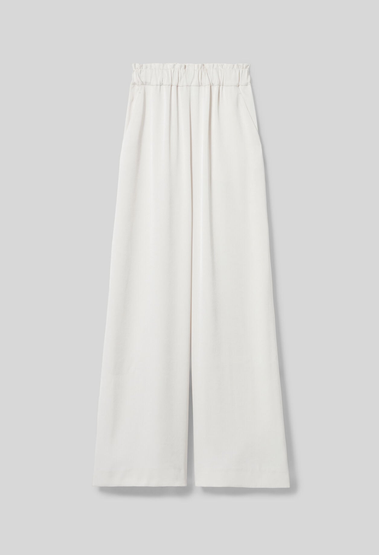 Flowy satin trousers
