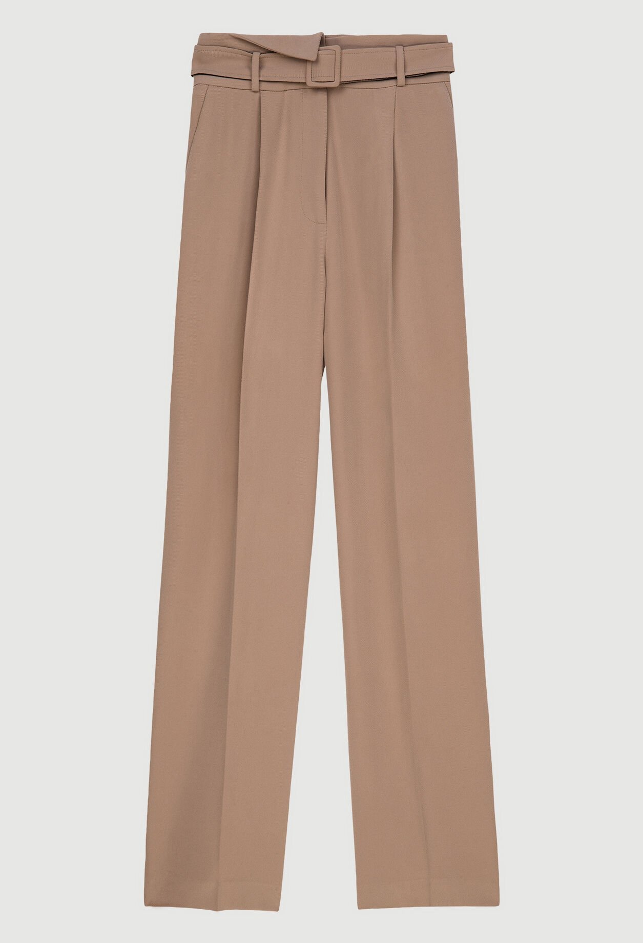 Belted carrot trousers