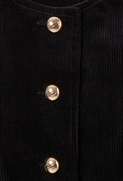 Short Velvet Boxy Jacket