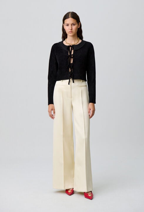 Straight-leg tailored trousers