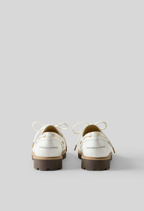 Leather boat shoes