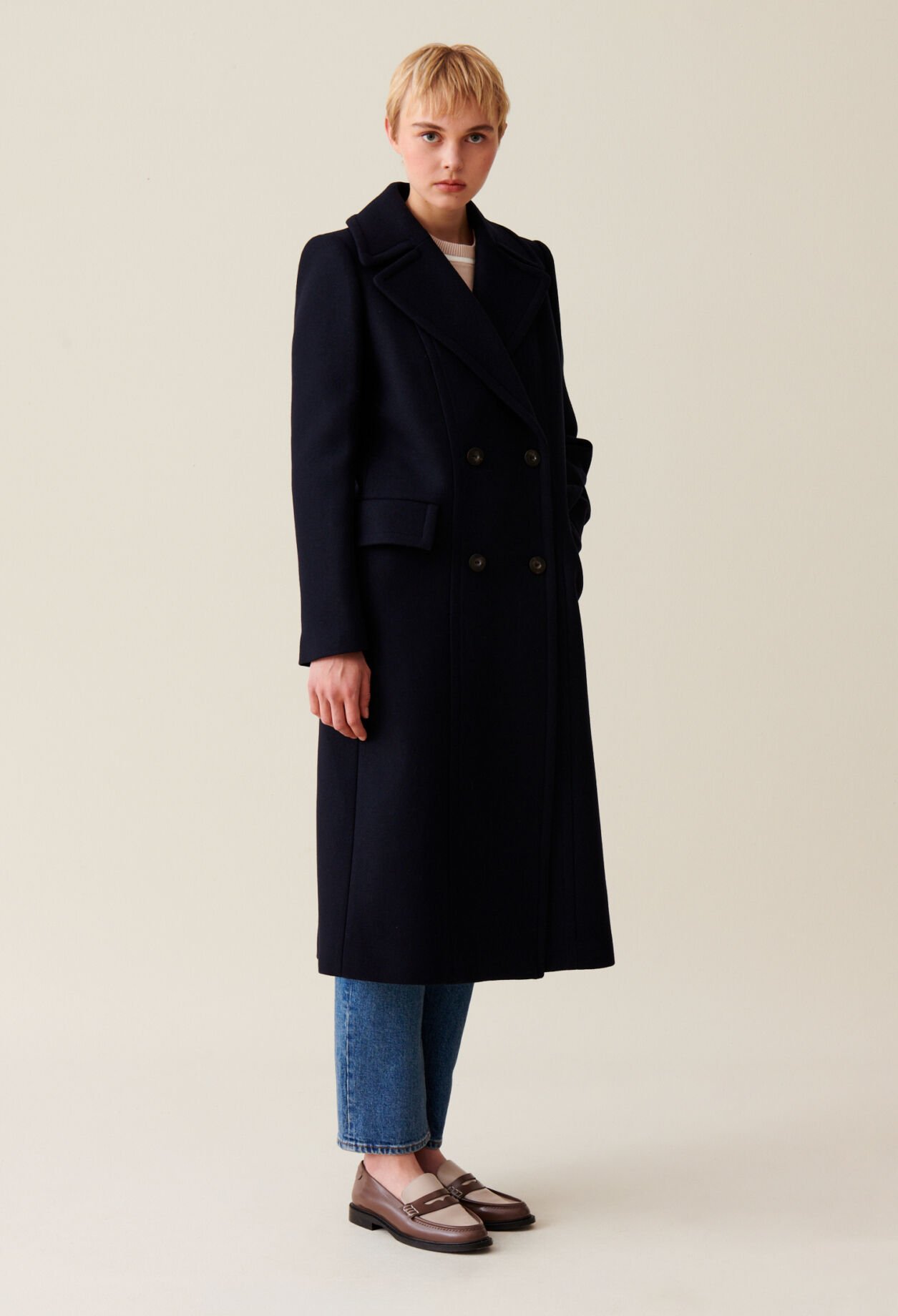 Long double breasted coat for women Claudie Pierlot