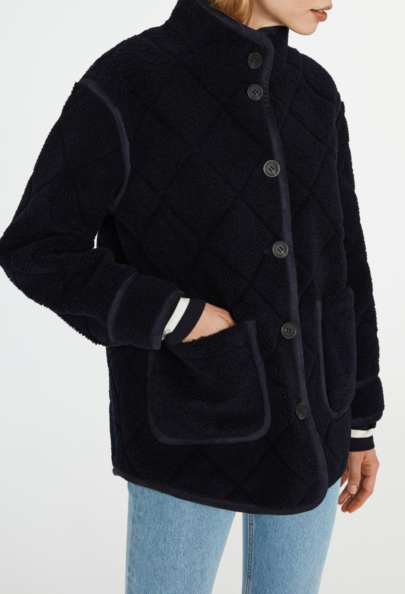 Manteau effet peau lainee for women Claudie Pierlot