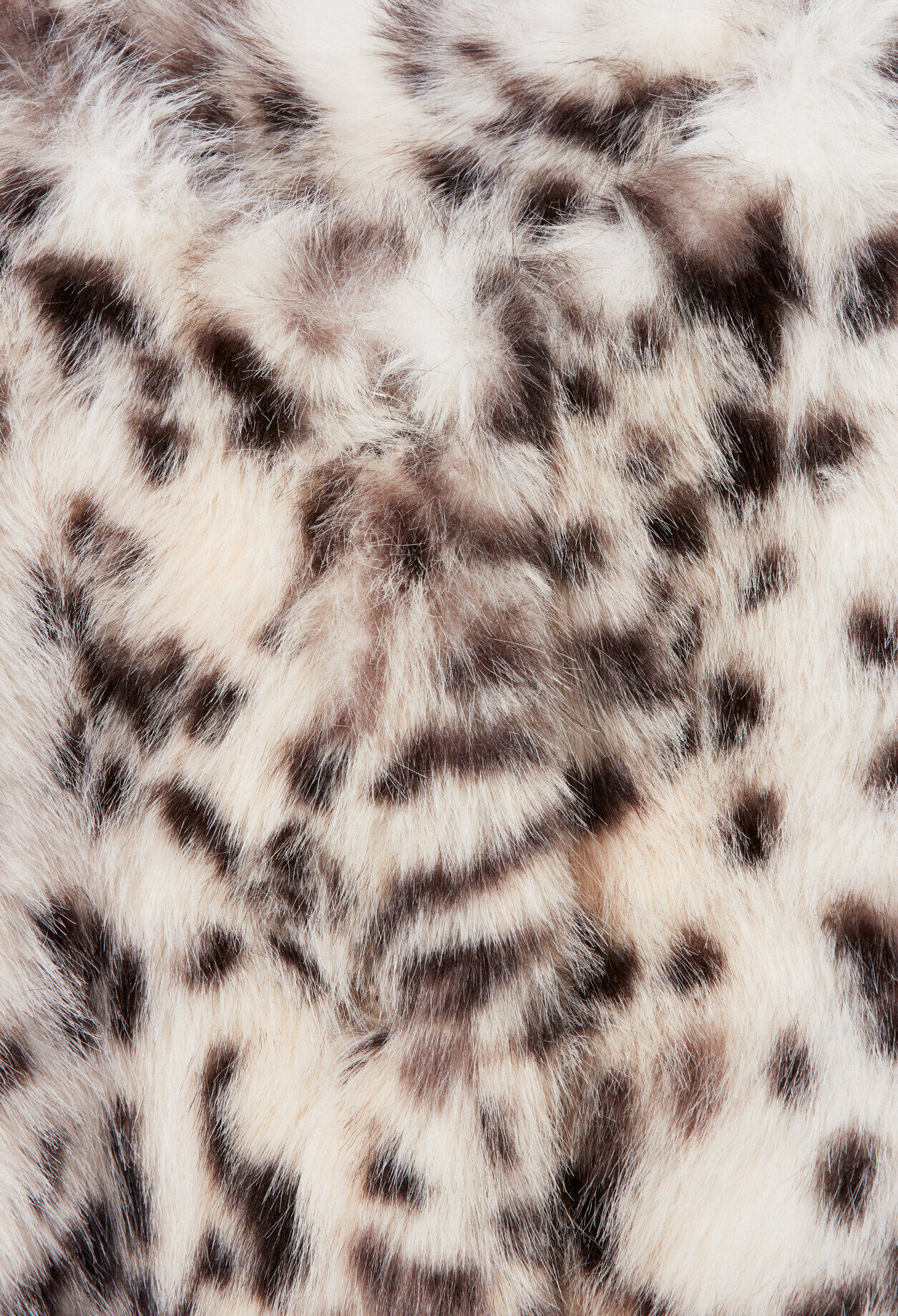 Leopard faux fur coat