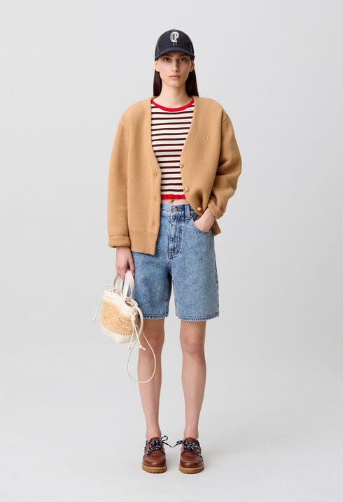 Oversized knit cardigan