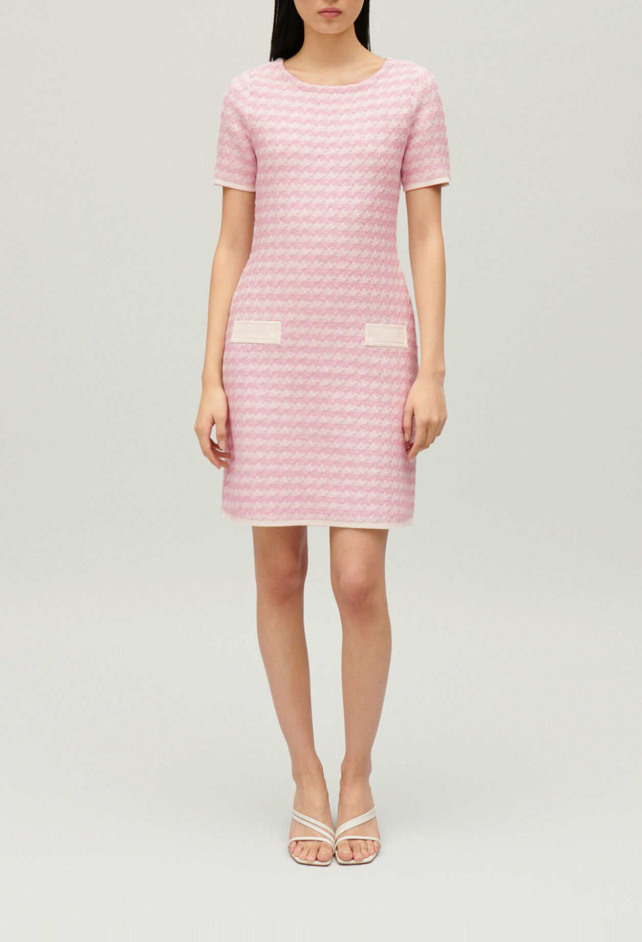 Two-tone knit dress