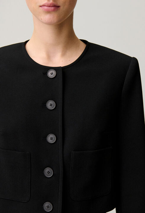 Round neck jacket