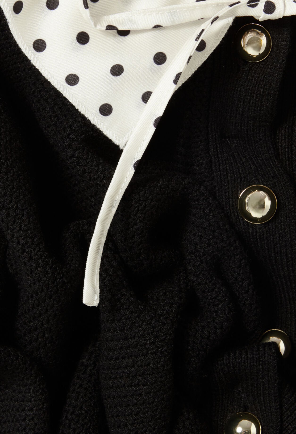 Fine Knit Cardigan with Collar
