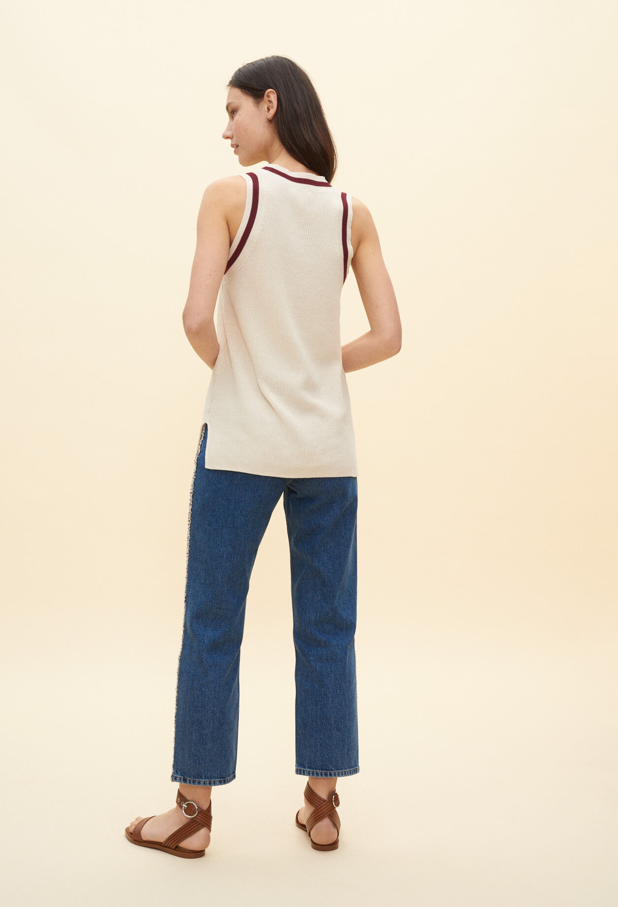 Knitted vest top