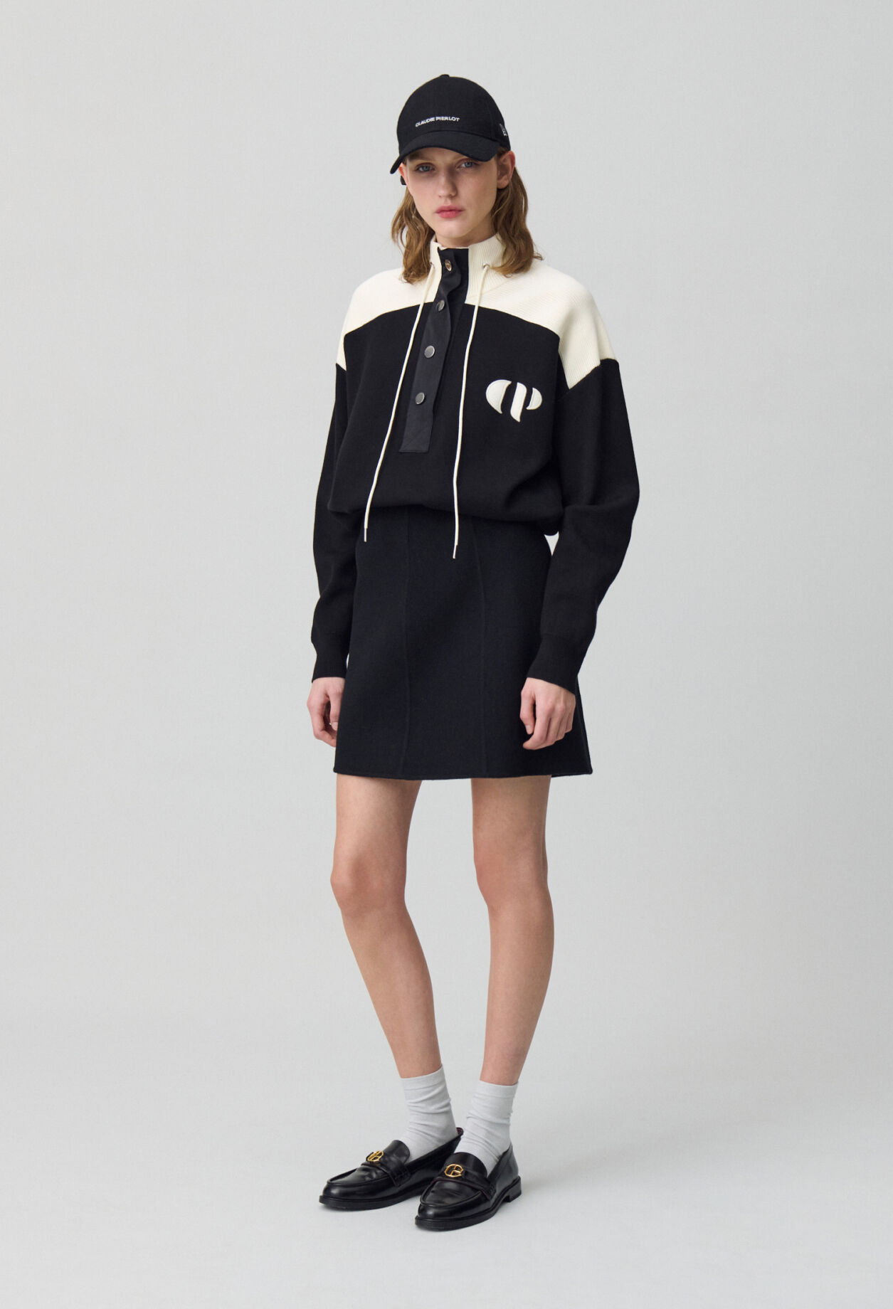 【返品交換不可】 Minimum half-zip sweatshirt for women | Claudie Pierlot トップス