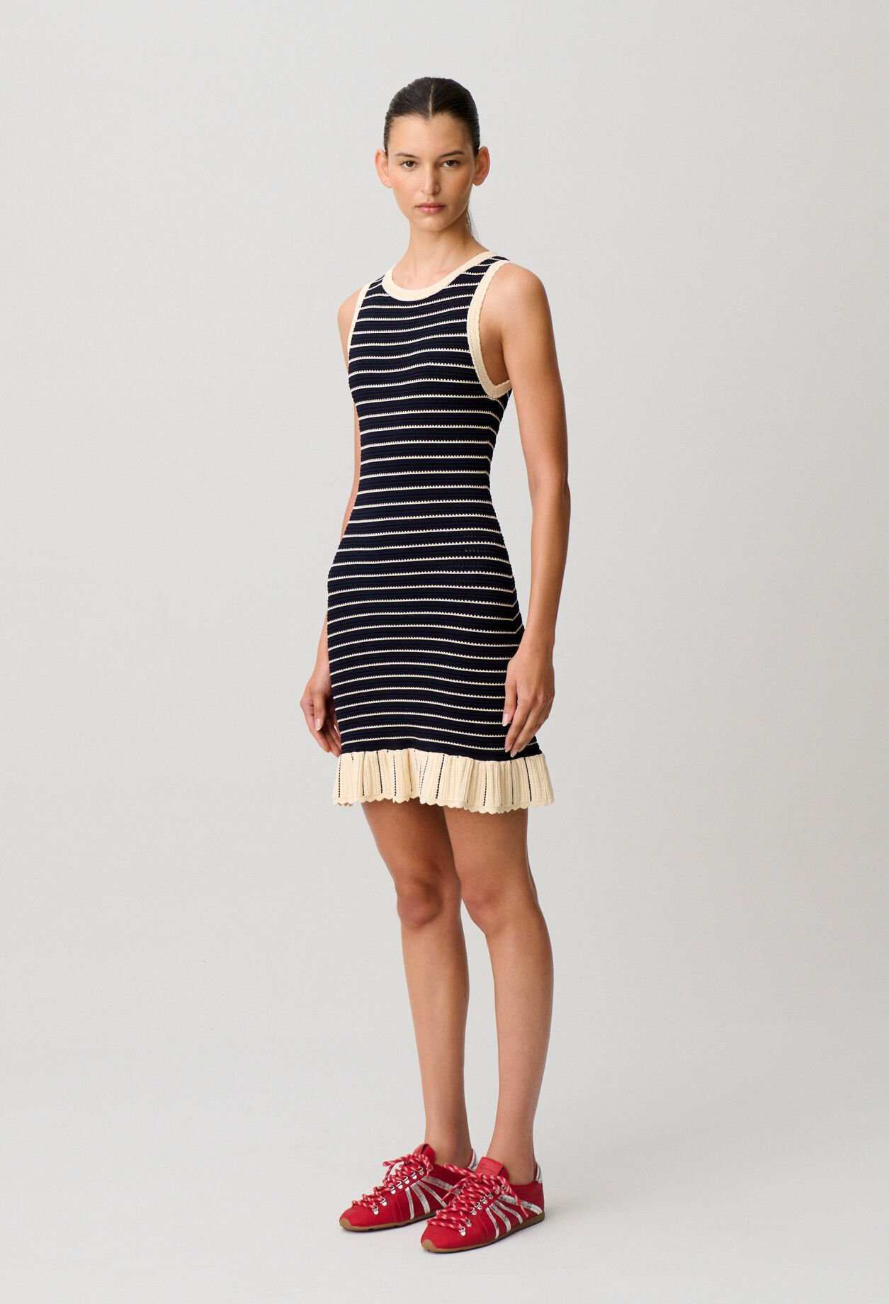 Short striped dress