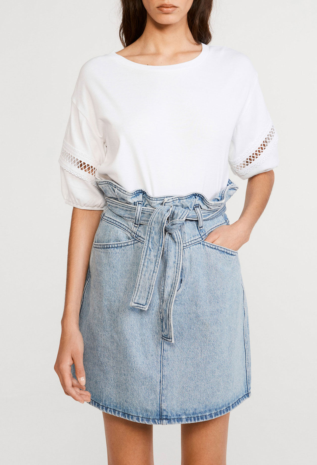 Organic cotton braided T-shirt