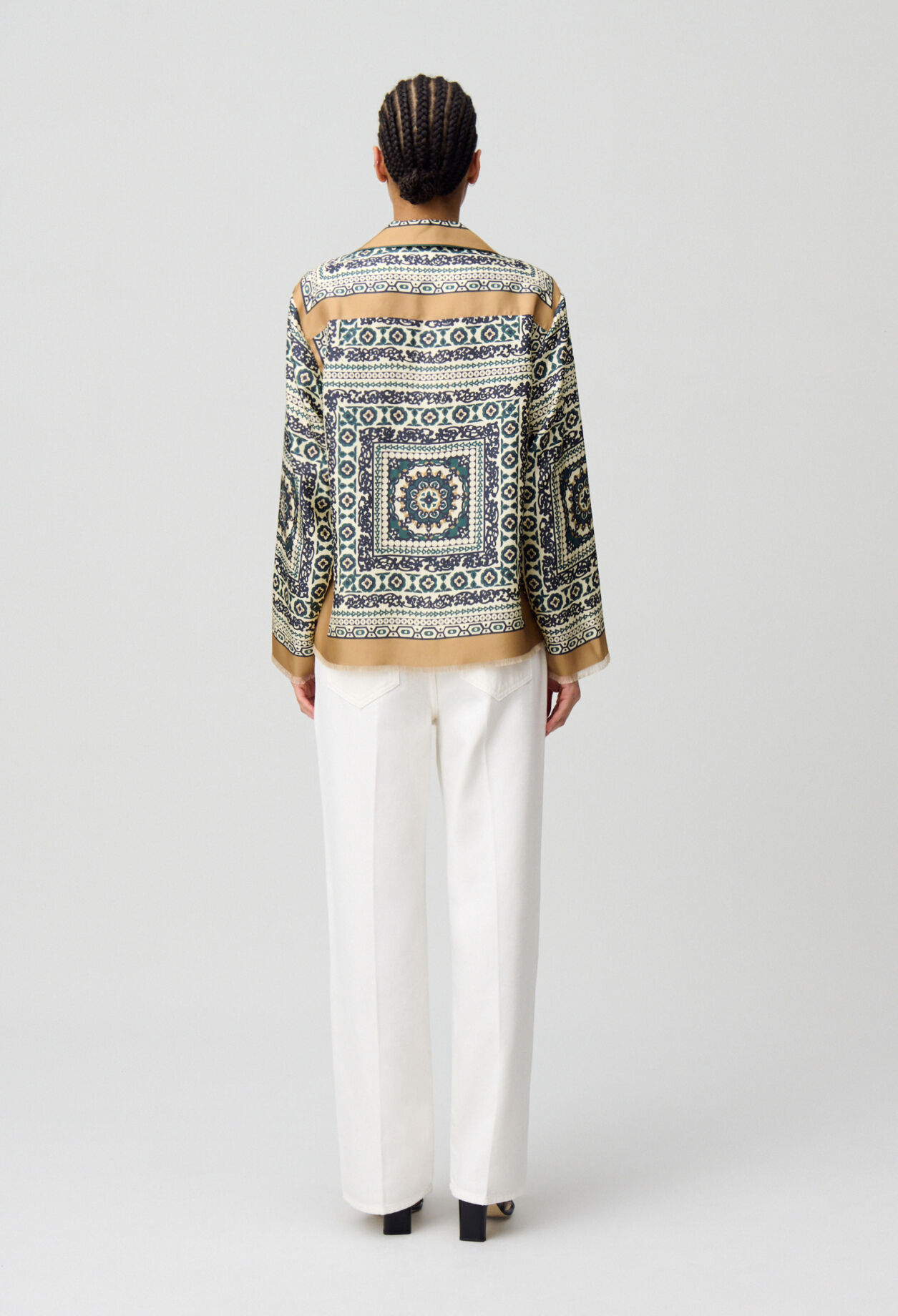 Silk printed shirt