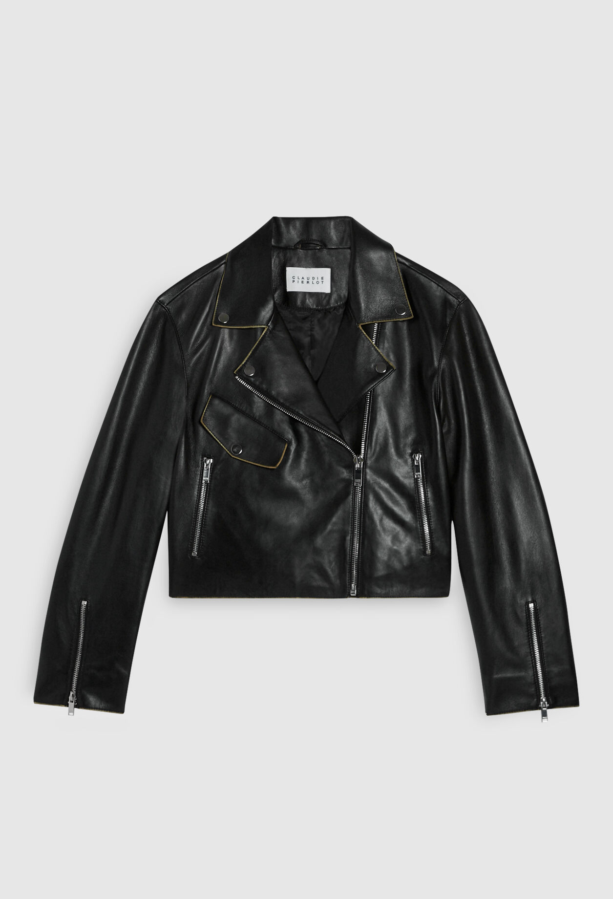 Lleather biker jacket