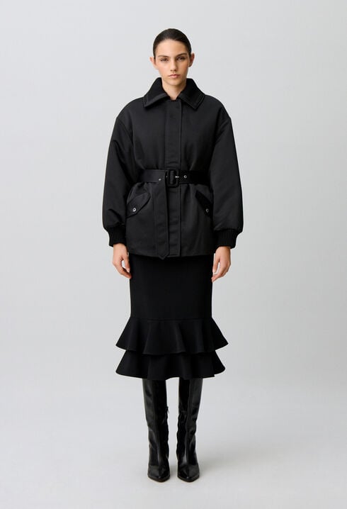 Satin Puffer Coat
