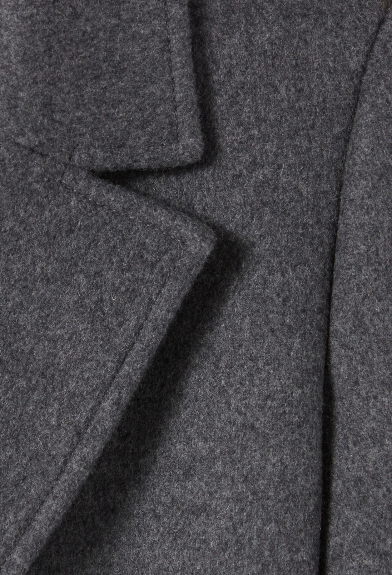Long grey belted coat