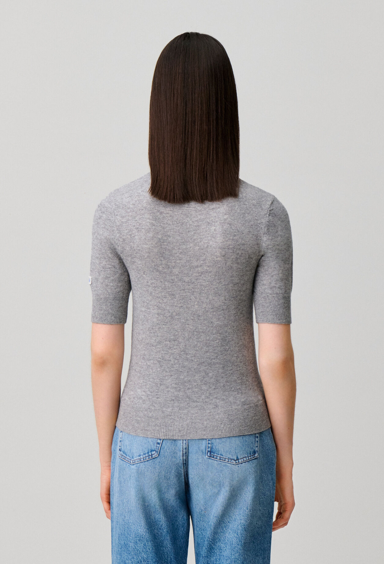 Layered wool jumper