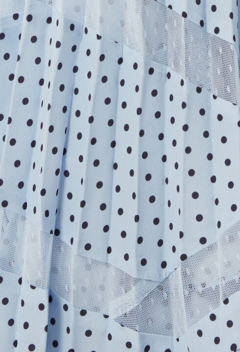 Polka dot midi dress