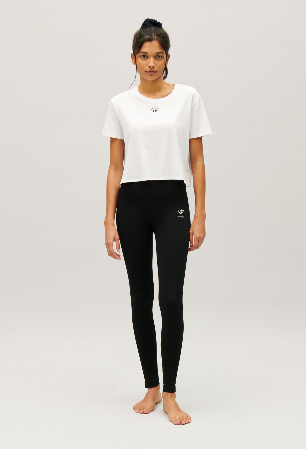 Claudie x Circle cropped T-shirt