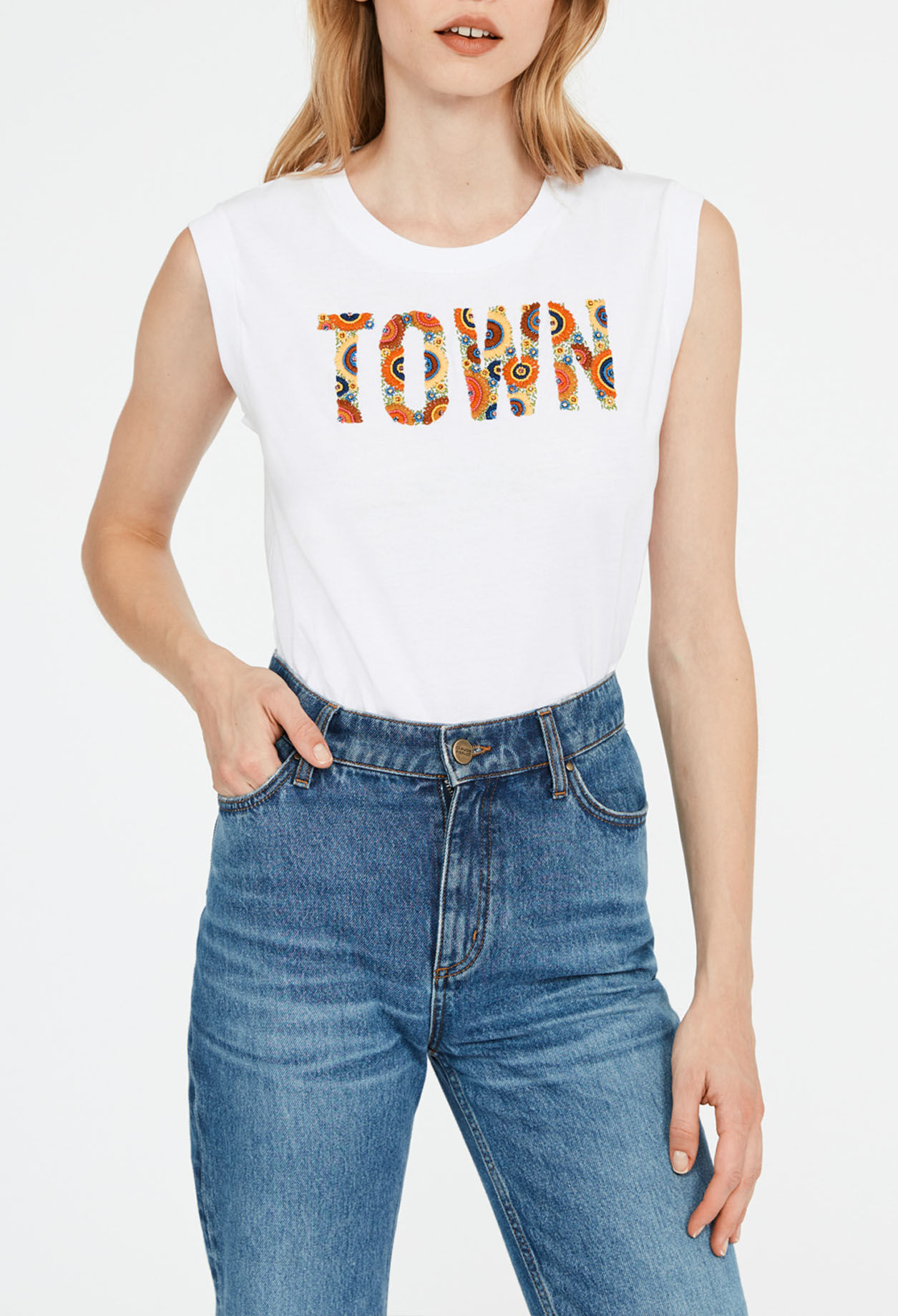 Embroidered t-shirt
