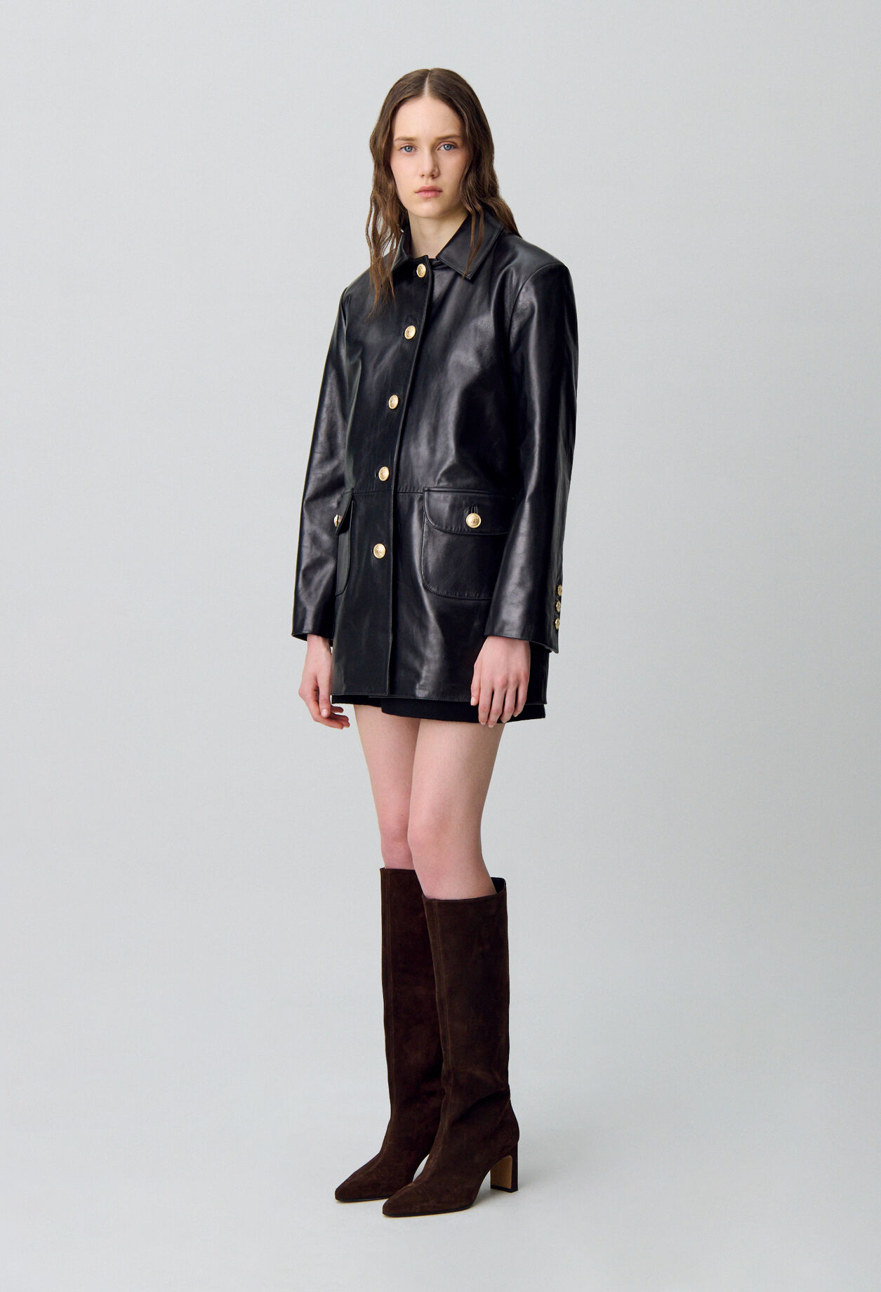 Oversized Leather Jacket