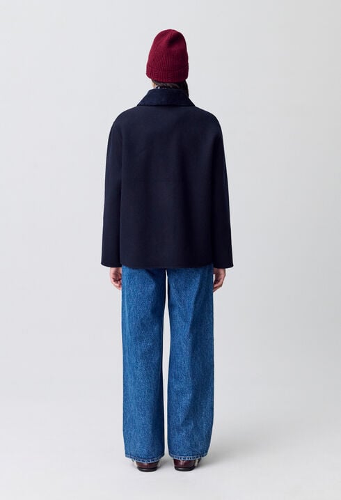 Short Wool Tailored Coat