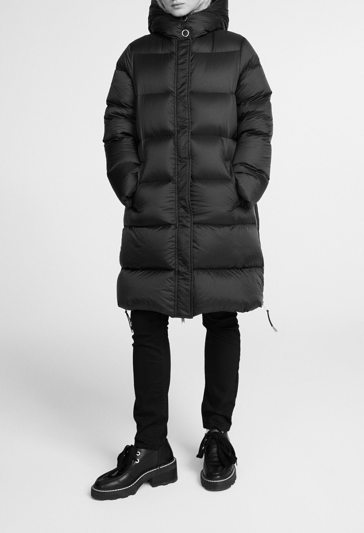 Black down jacket