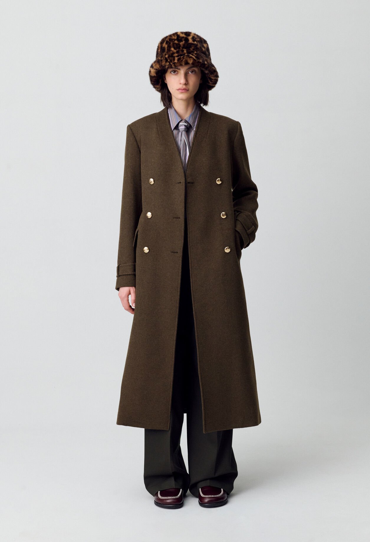 claudie pierlot レディース レッド 本革レザートレンチコート claudie pierlot レディース レッド 本革レザートレンチコート
