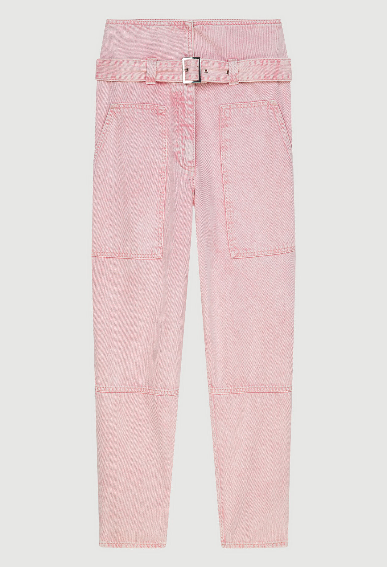Belted mom jeans