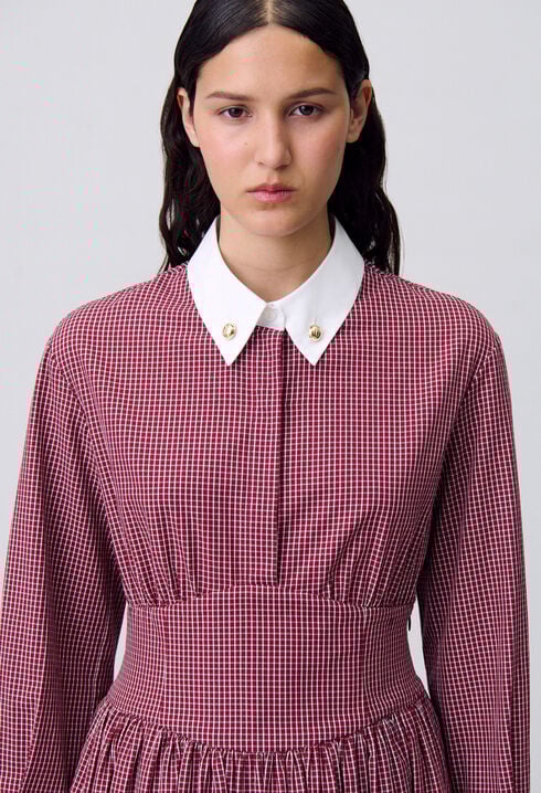 Short checked dress