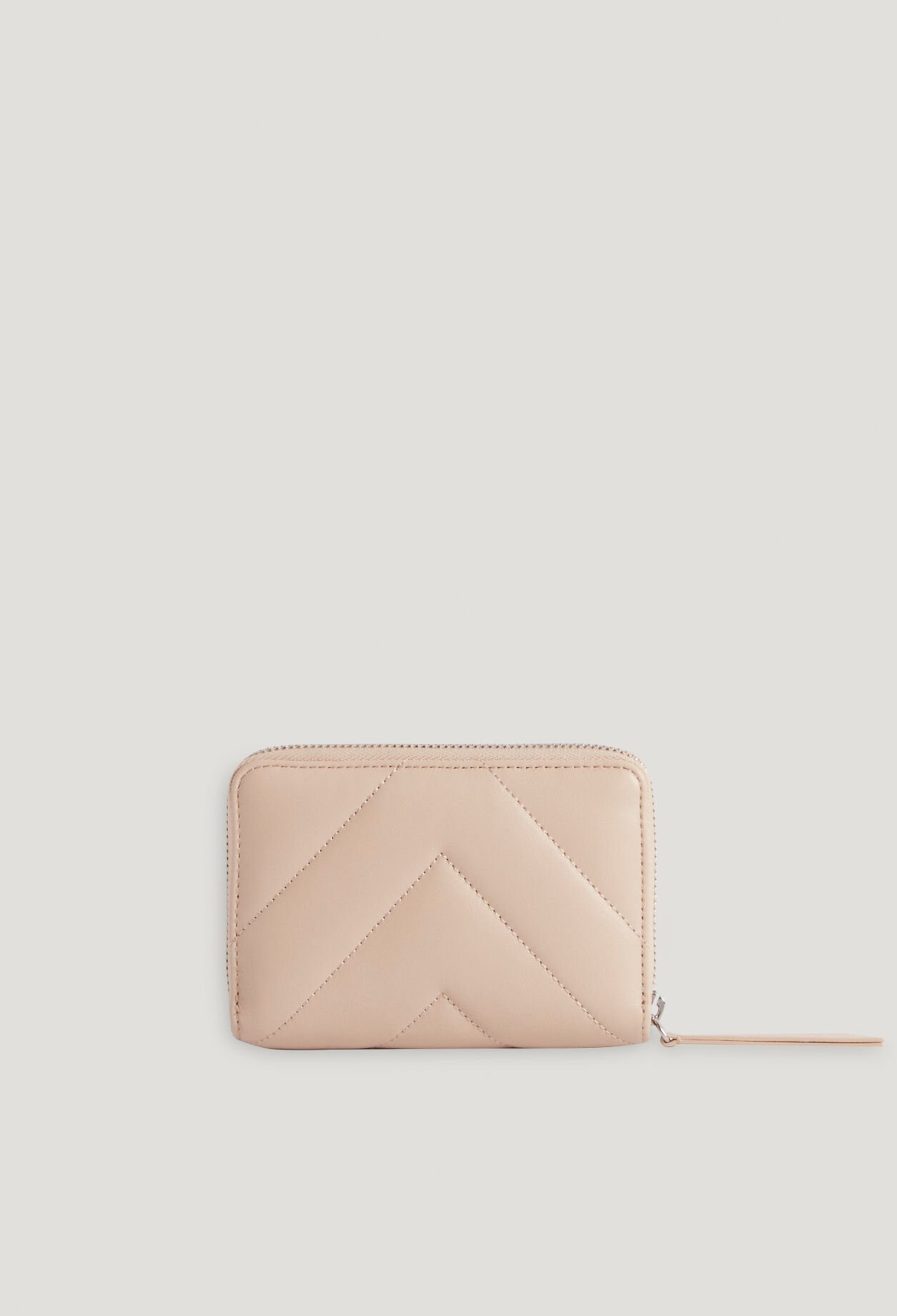 Quilted leather wallet