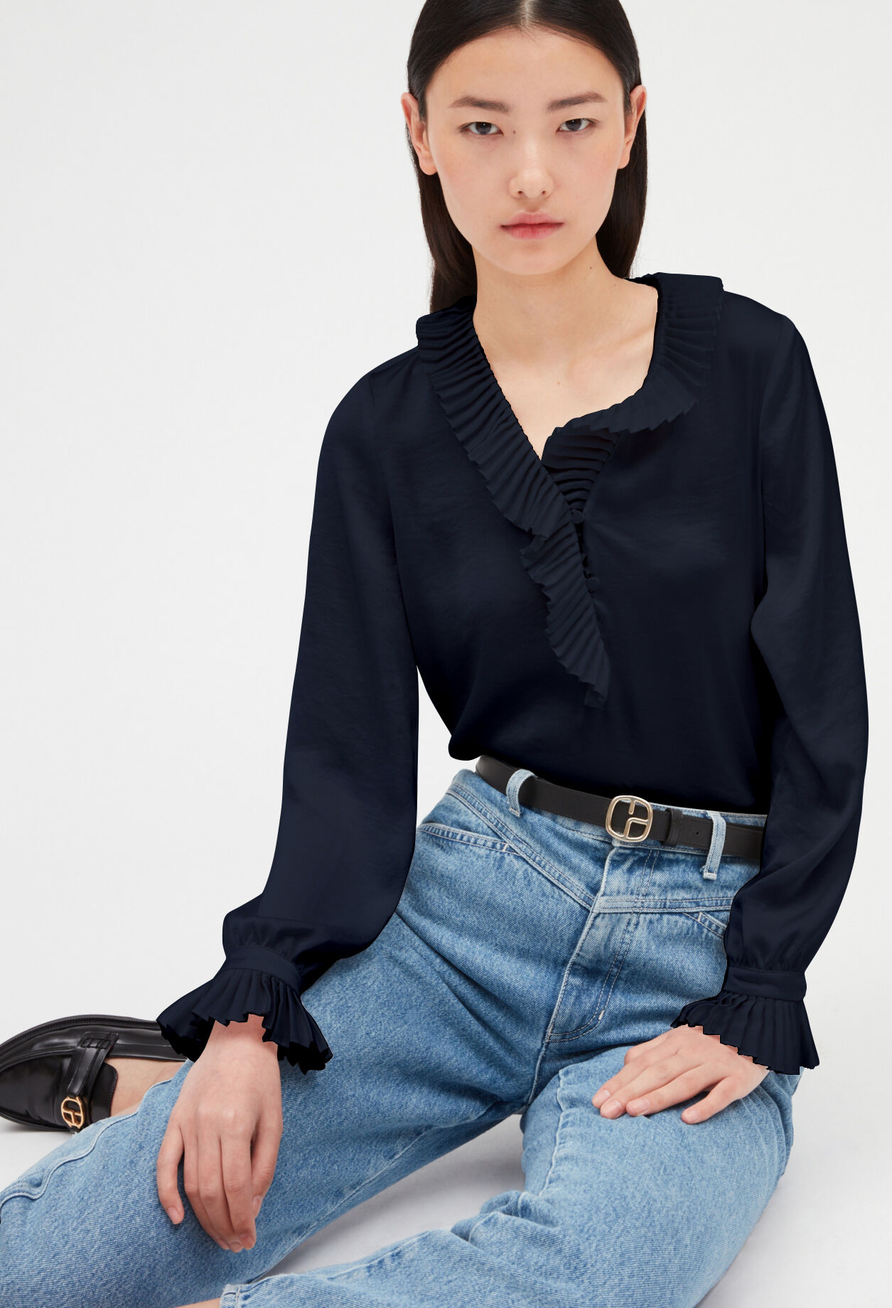 Ruffled blouse