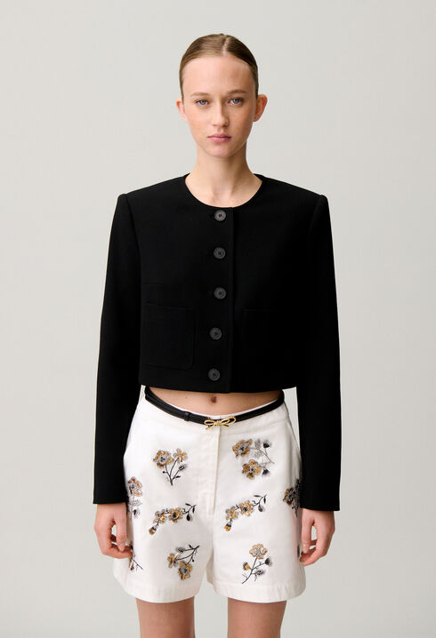 Round neck jacket