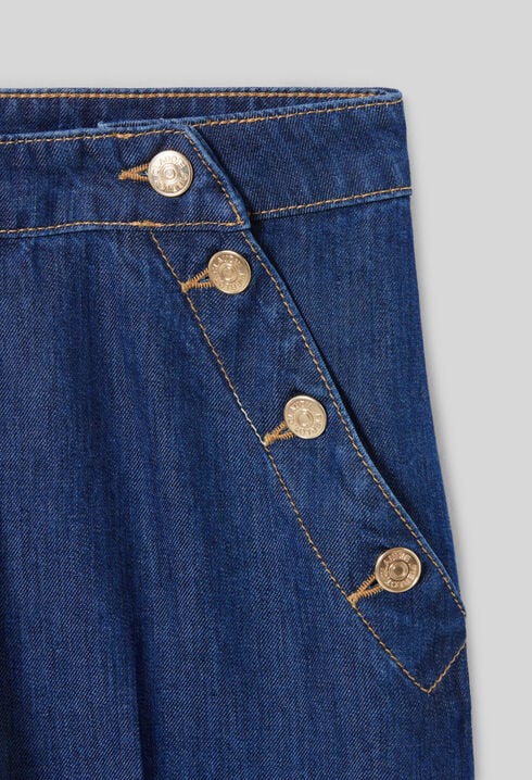 Wide-Leg Sailor Trousers
