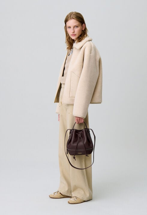Leather Bucket Bag