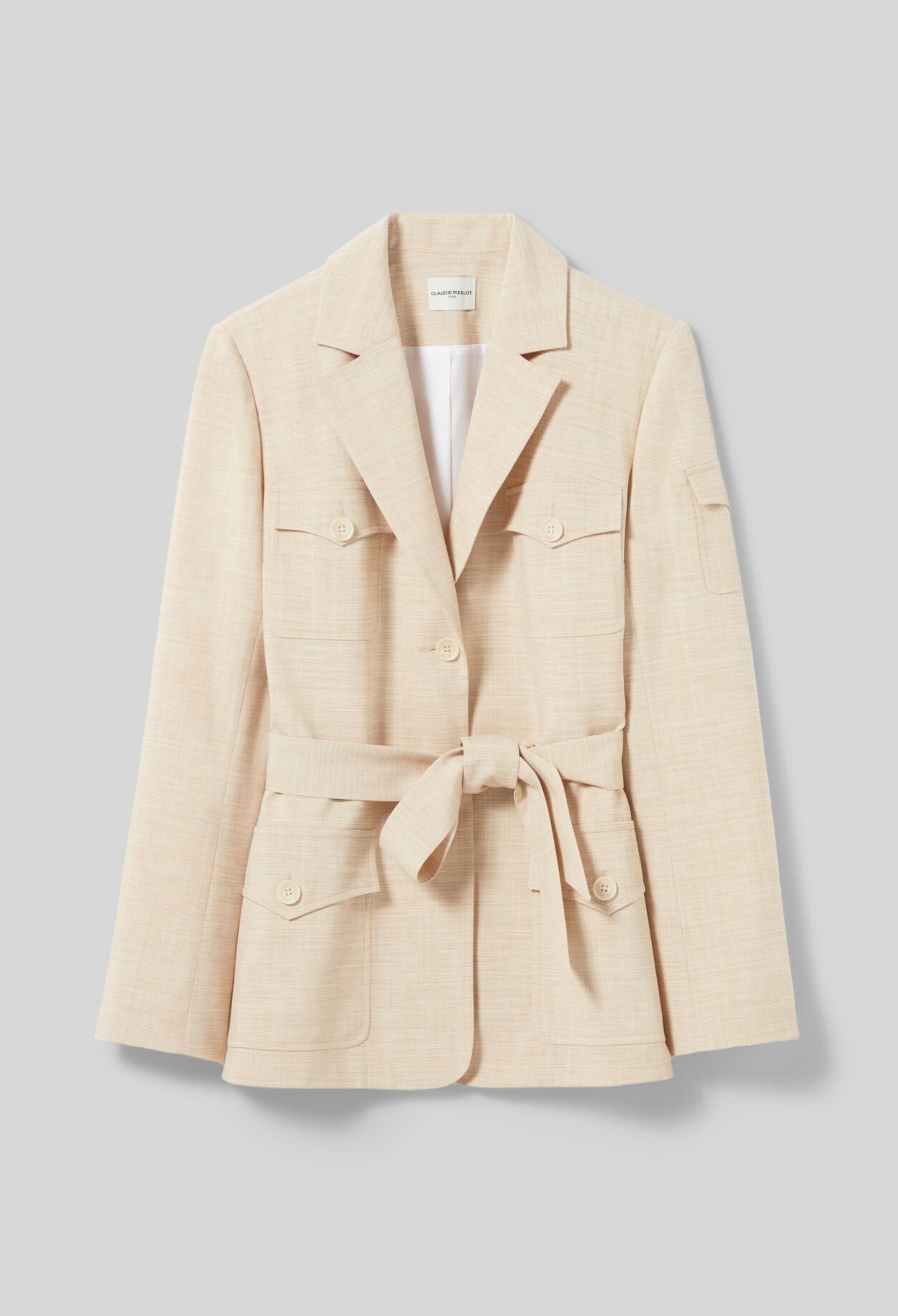 Belted safari jacket