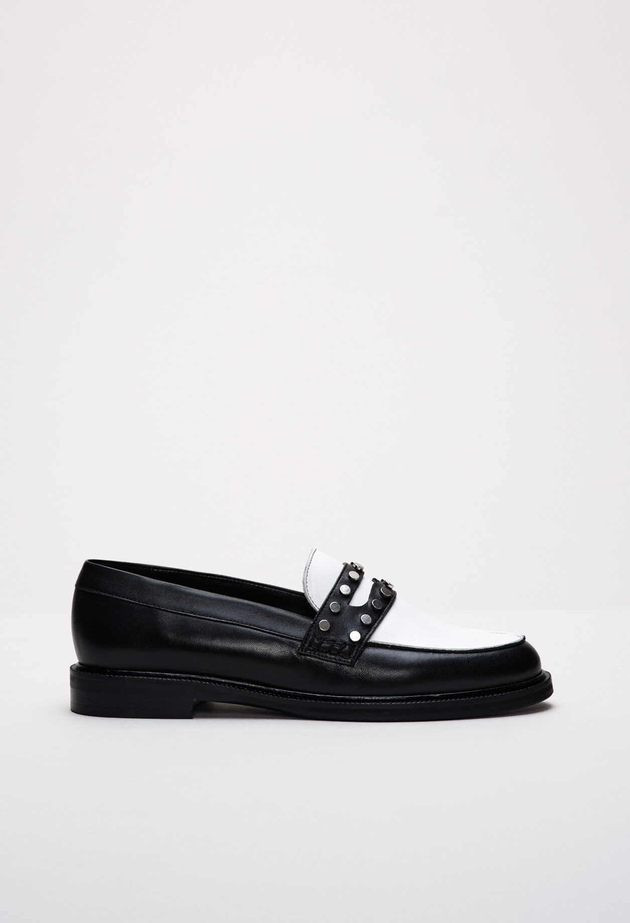 Studded loafers clearance
