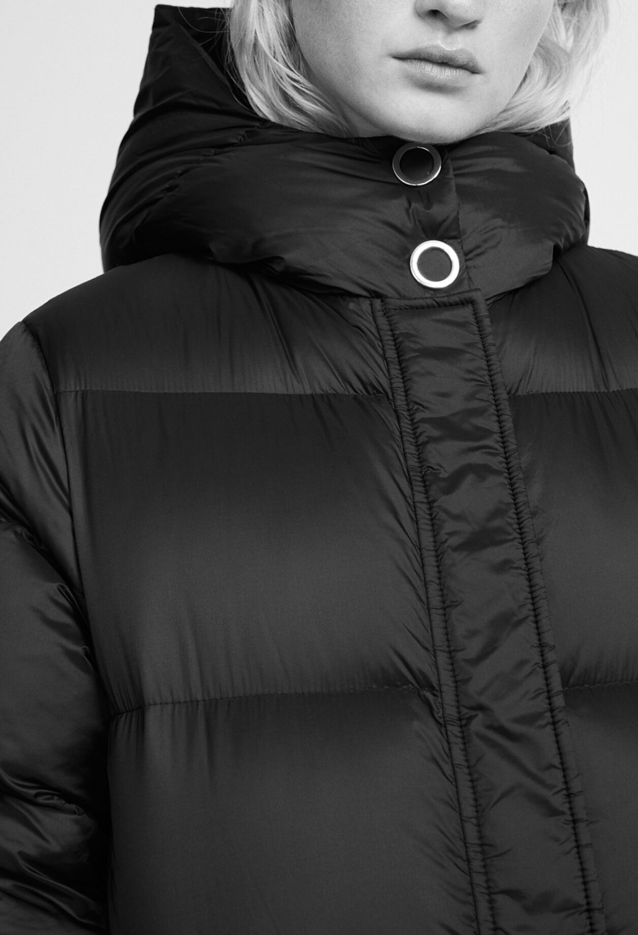 Black down jacket